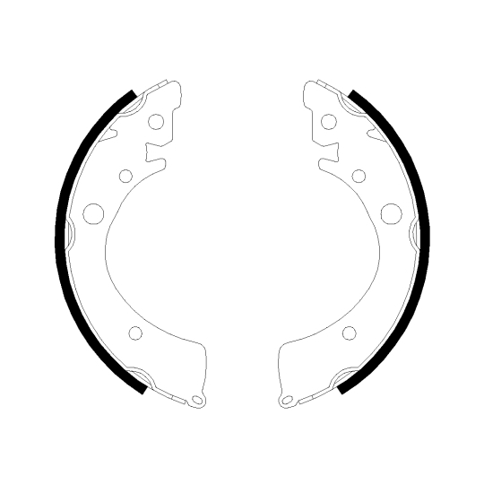 8DB 355 001-651 - Brake Shoe Set 