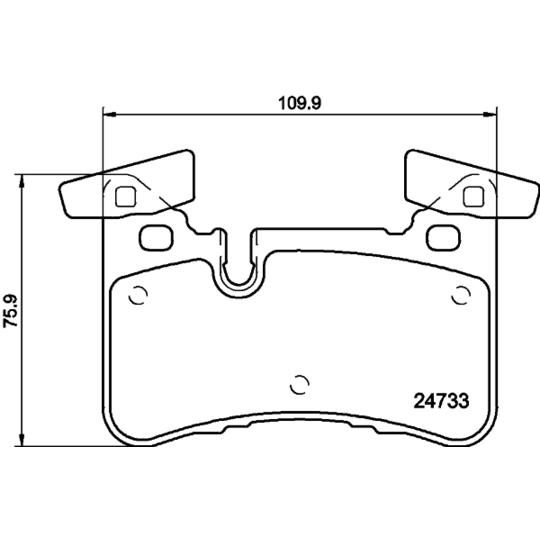 8DB 355 015-721 - Brake Pad Set, disc brake 