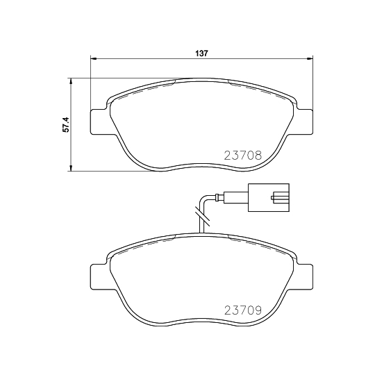 8DB 355 015-791 - Brake Pad Set, disc brake 
