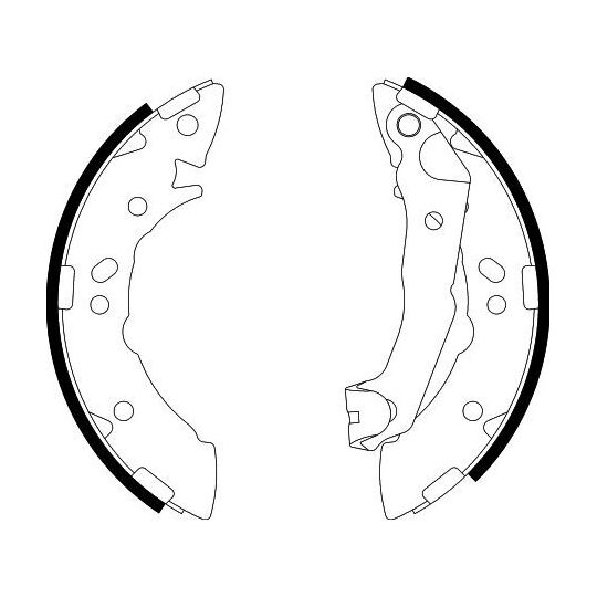 8DB 355 001-941 - Brake Shoe Set 