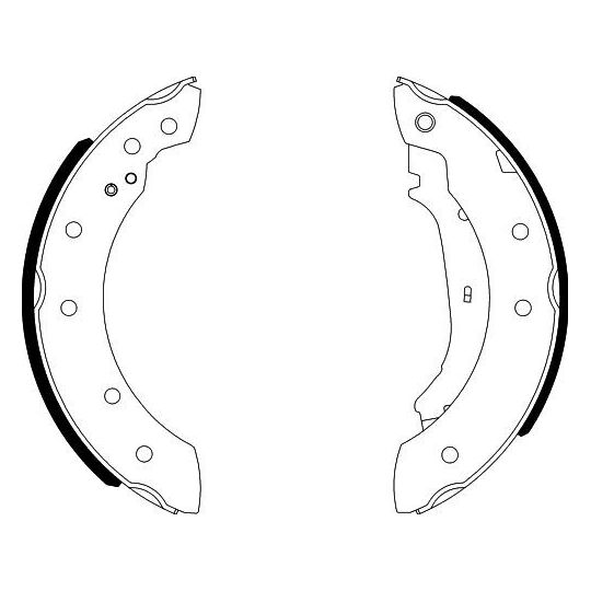 8DB 355 001-571 - Brake Shoe Set 