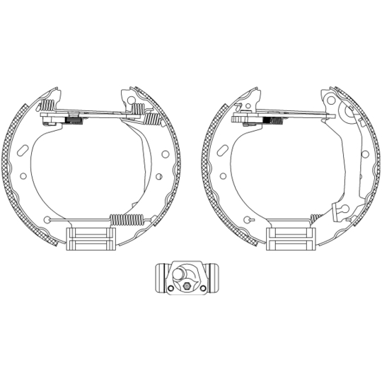 8DB 355 004-081 - Brake Shoe Set 