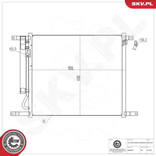 Condenser, air conditioning