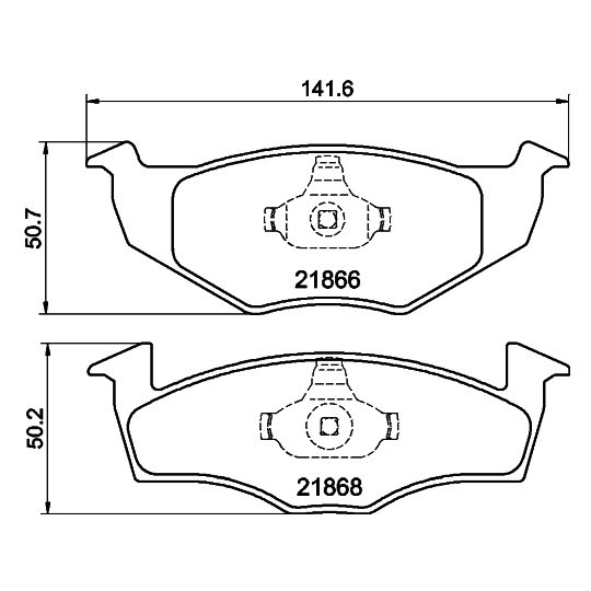 8DB 355 007-891 - Brake Pad Set, disc brake 