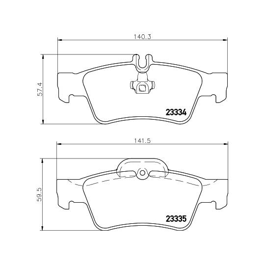 8DB 355 018-751 - Brake Pad Set, disc brake 