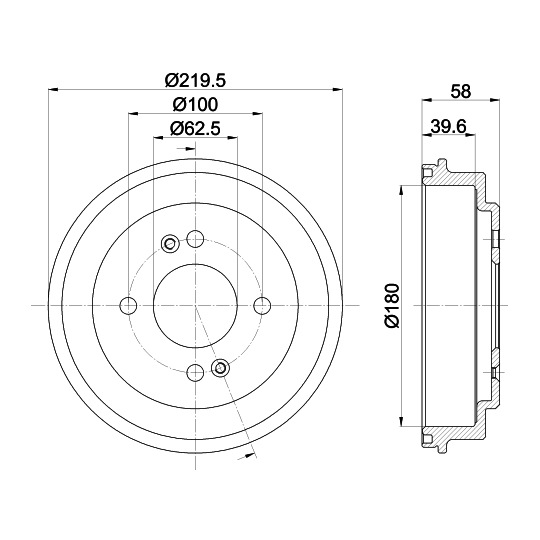 8DT 355 303-031 - Brake Drum 