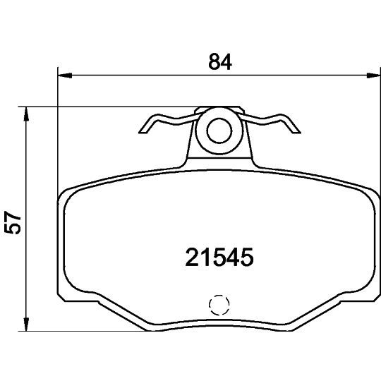 8DB 355 018-021 - Brake Pad Set, disc brake 