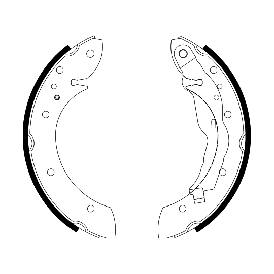 8DB 355 001-241 - Brake Shoe Set 