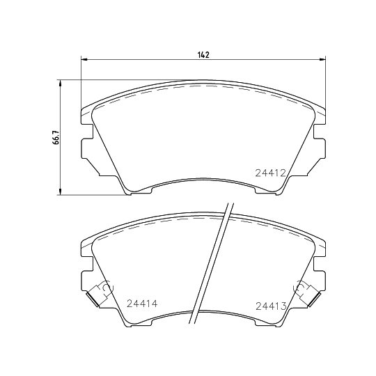 8DB 355 013-041 - Brake Pad Set, disc brake 