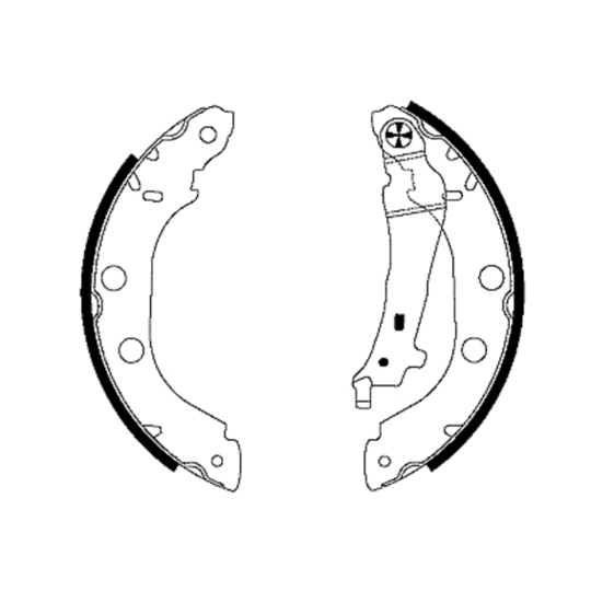 8DB 355 001-751 - Brake Shoe Set 