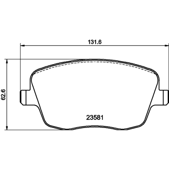 8DB 355 018-801 - Brake Pad Set, disc brake 