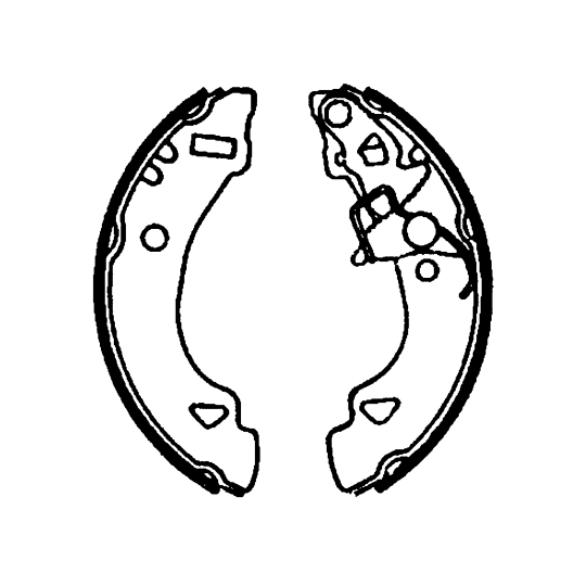 8DB 355 001-471 - Brake Shoe Set 