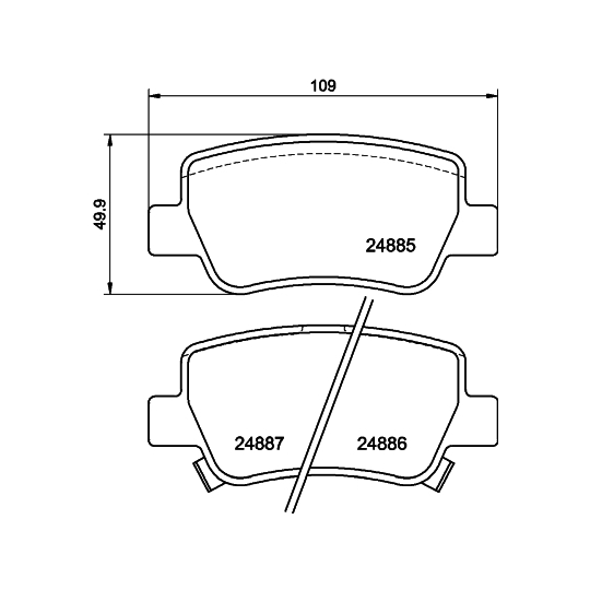 8DB 355 014-641 - Brake Pad Set, disc brake 
