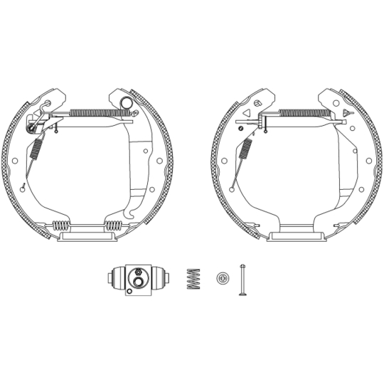 8DB 355 005-051 - Brake Shoe Set 