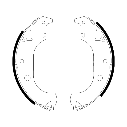 8DB 355 038-261 - Brake Shoe Set 
