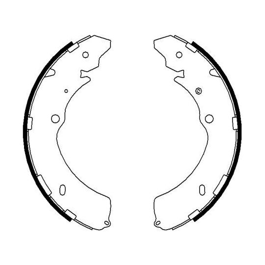8DB 355 022-071 - Brake Shoe Set 