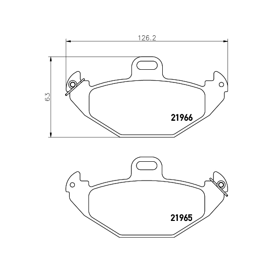8DB 355 019-351 - Brake Pad Set, disc brake 