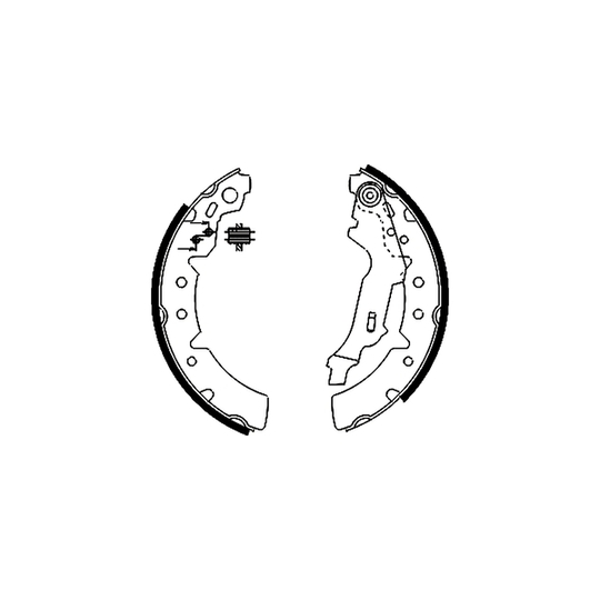 8DB 355 002-391 - Brake Shoe Set 