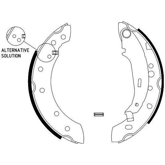 8DB 355 002-771 - Brake Shoe Set 