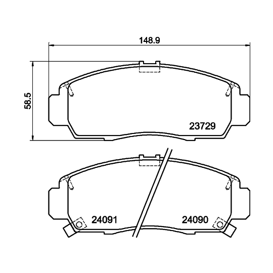 8DB 355 009-771 - Brake Pad Set, disc brake 