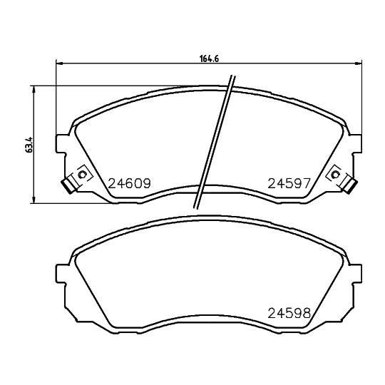 8DB 355 013-541 - Brake Pad Set, disc brake 
