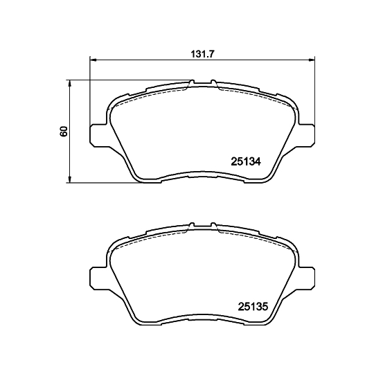 8DB 355 020-621 - Brake Pad Set, disc brake 