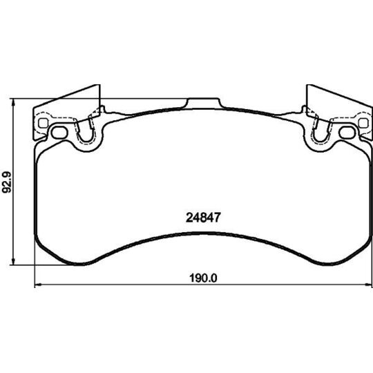 8DB 355 015-991 - Brake Pad Set, disc brake 