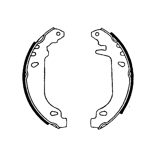 8DB 355 001-351 - Brake Shoe Set 