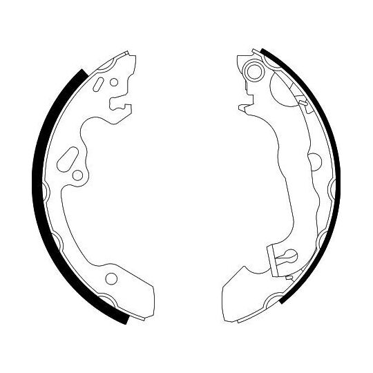 8DB 355 002-231 - Brake Shoe Set 