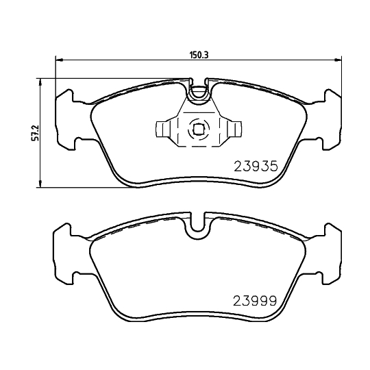 8DB 355 011-281 - Brake Pad Set, disc brake 