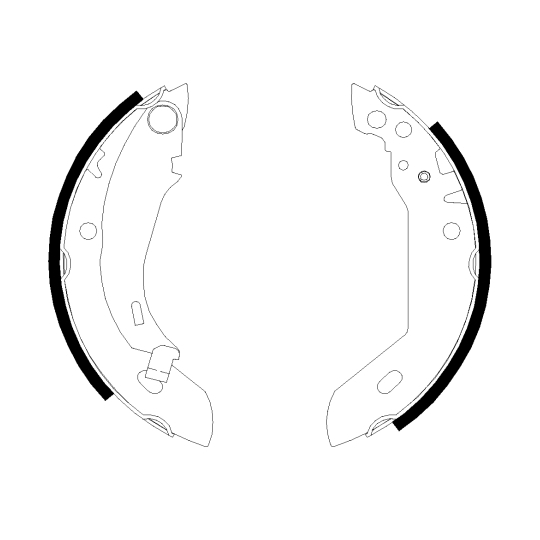 8DB 355 000-651 - Brake Shoe Set 