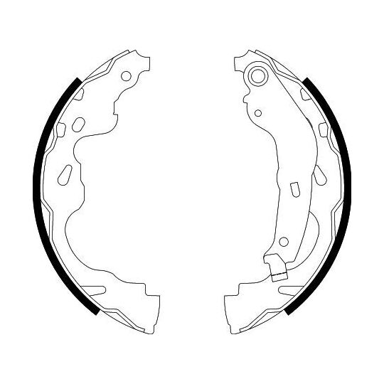 8DB 355 002-891 - Brake Shoe Set 