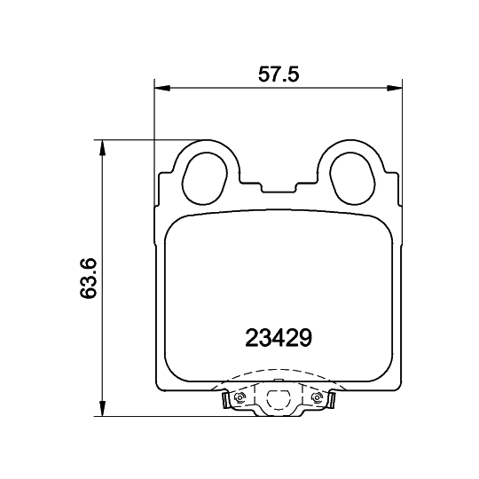 8DB 355 011-591 - Brake Pad Set, disc brake 