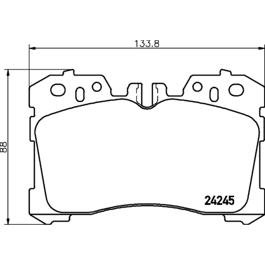 8DB 355 006-661 - Brake Pad Set, disc brake 