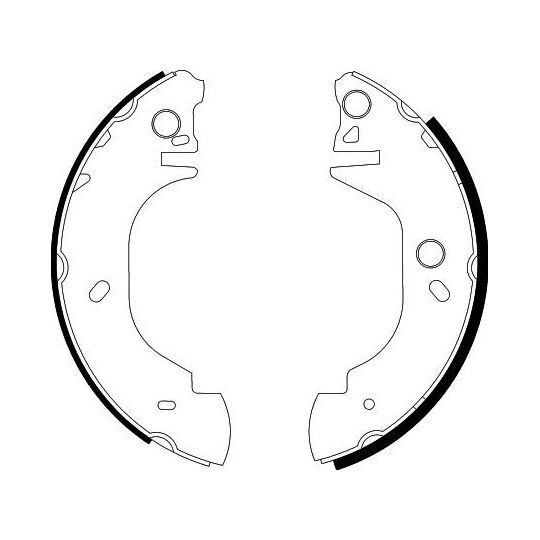 8DB 355 001-611 - Brake Shoe Set 