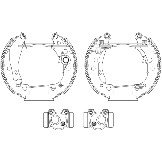 8DB 355 003-931 - Brake Shoe Set 