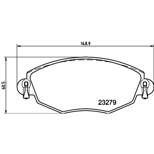 8DB 355 009-071 - Brake Pad Set, disc brake 