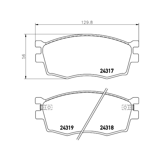 8DB 355 006-951 - Brake Pad Set, disc brake 