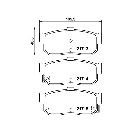 8DB 355 016-561 - Brake Pad Set, disc brake 