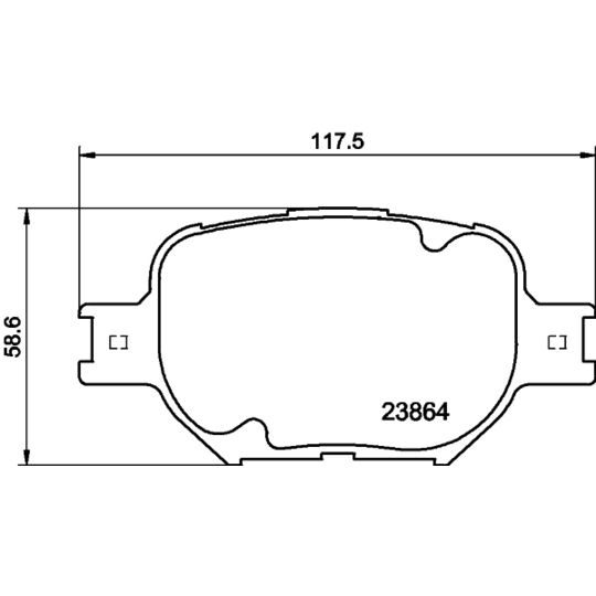 8DB 355 010-201 - Brake Pad Set, disc brake 