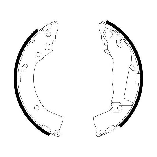 8DB 355 002-821 - Brake Shoe Set 