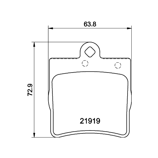 8DB 355 008-961 - Brake Pad Set, disc brake 