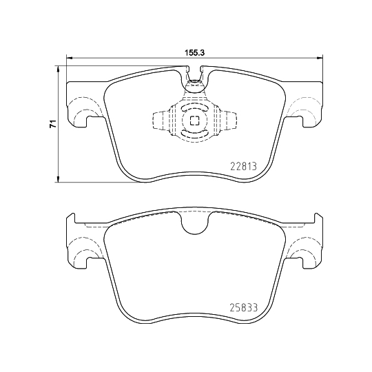 8DB 355 036-491 - Brake Pad Set, disc brake 
