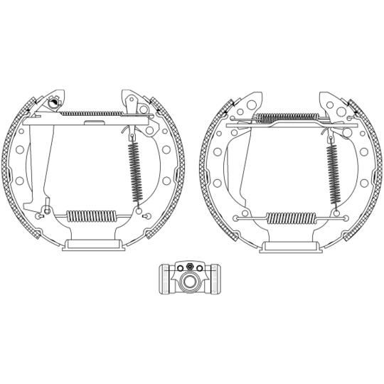 8DB 355 005-021 - Brake Shoe Set 