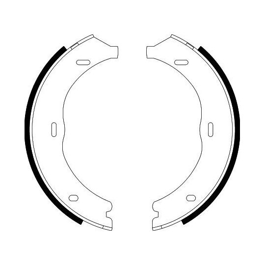 8DA 355 050-561 - Brake Shoe Set, parking brake 
