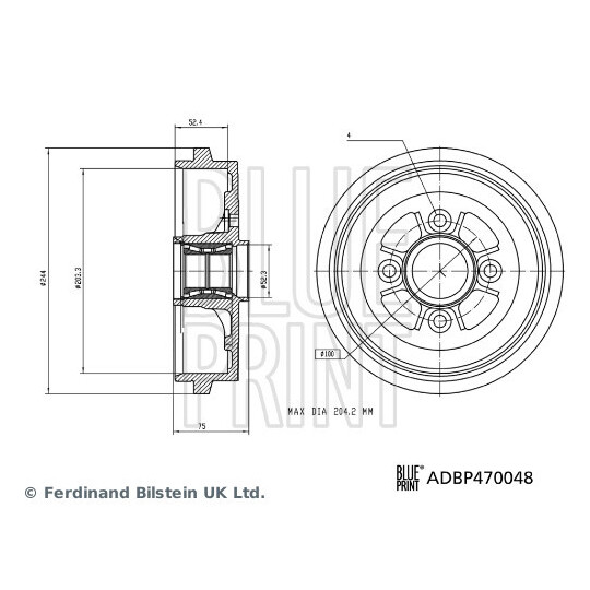 ADBP470048 - Brake Drum 