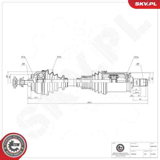 40SKV039 - Drive Shaft 