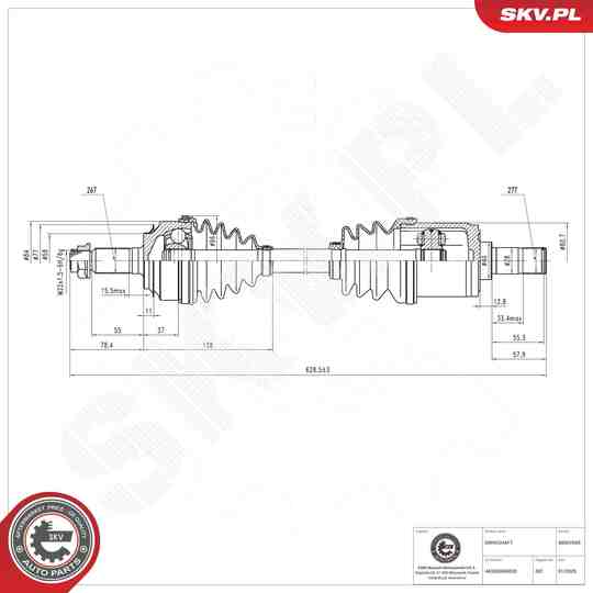 40SKV043 - Drive Shaft 