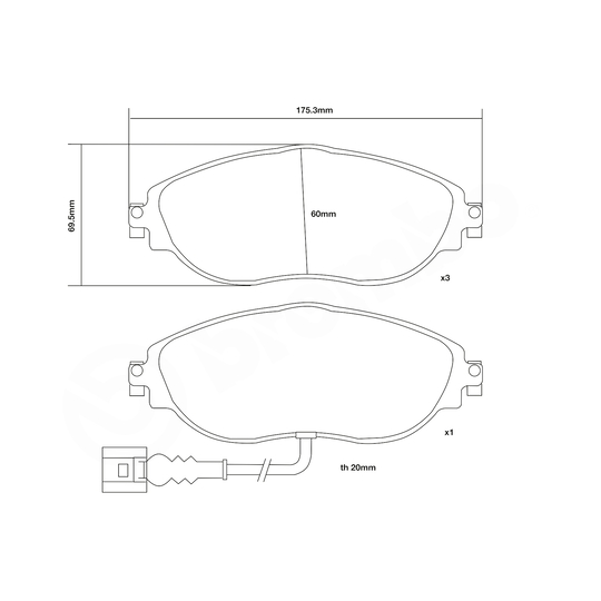 07.B314.81 - High Performance Brake Pad Set 
