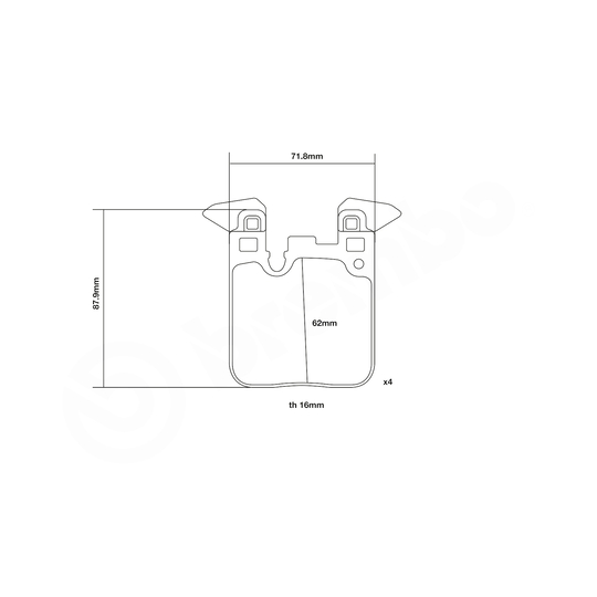 07.B315.77 - High Performance Brake Pad Set 